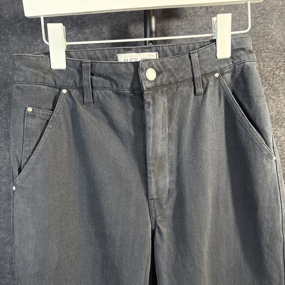 Alex Mill Womens  4 Black Recycled Denim Straight Leg - Picture 12 of 12